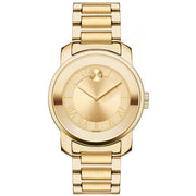 Movado Bold Gold Dial Gold Steel Strap Watch for Women - 3600323