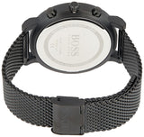 Hugo Boss Integrity Chronograph Black Dial Black Mesh Bracelet Watch for Men - 1513813