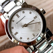 Burberry The City Silver Dial Silver Steel Strap Watch for Women - BU9213