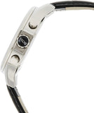 Hugo Boss Jet Chronograph White Dial Black Leather Strap Watch for Men - 1513282