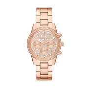 Michael Kors Blair Rose Gold Dial Rose Gold Steel Strap Watch for Women - MK5263