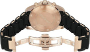 Emporio Armani Sigma Chronograph Black Dial Black SIlicon Strap Watch For Men - AR6066