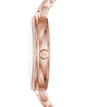 Michael Kors Cinthia Mother of Pearl Rose Gold Dial Rose Gold Steel Strap Watch for Women - MK3643