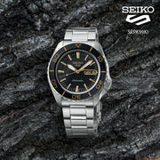Seiko 5 Sport Automatic SKX Series Black Dial Silver Steel Strap Watch for Men - SRPK99K1