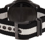 Gucci G Timeless XL White Dial Two Tone NATO Strap Watch For Men - YA126243