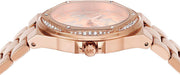 Michael Kors Lennox Quartz Rose Gold Dial Rose Gold Steel Strap Watch For Women - MK7405
