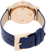 Marc Jacobs Roxy Navy Blue Dial Blue Leather Strap Watch for Women - MJ1534