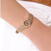 Marc Jacobs Henry Dinky Grey Dial Grey Leather Strap Watch for Women - MBM1239