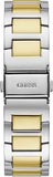 Guess Frontier Chronograph Crystals Gold Dial Two Tone Steel Strap Watch For Women - W1156L5
