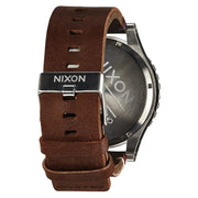 Nixon 51-30 Chronograph Black Dial Brown Leather Strap Watch for Men - A124-019