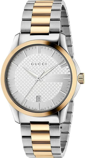 Gucci G Timeless Quartz Silver Dial Two Tone Steel Strap  display picture 1
