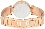 Guess Muse Quartz Silver Dial Rose Gold Steel Strap Watch For Women - W1008L3