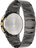 Versace Greca Icon Chronograph Black Dial Black Steel Strap Watch For Men - VEZ900521