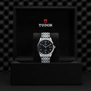 Tudor 1926 Automatic Black Dial Silver Steel Strap Watch for Men - M91650-0002