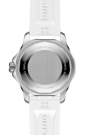 Breitling Superocean Automatic 36 White Dial White Rubber Strap Watch for Men - A17377211A1S1