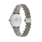 Gucci G Timeless Quartz Blue Dial Two Tone Steel Strap Watch For Women - YA1265029