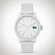 Lacoste 12.12 White Dial White Silicon Strap Watch for Men - 2010984