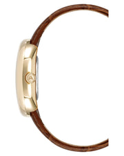Fossil The Minimalist White Dial Brown Leather Strap Watch for Men - FS5397