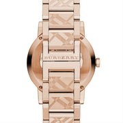 Burberry The City Rose Gold Dial Rose Gold Steel Strap Watch for Women - BU9039