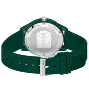 Lacoste 12.12 White Dial Green Silicon Strap Watch for Men  - 2011135