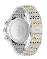 Hugo Boss Gregor Chronograph Green Dial Two Tone Steel Strap Watch For Men - 1514081