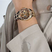 Guess Allara Quartz Rose Gold Dial Rose Gold Steel Strap Watch For Women - GW0604L3