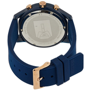 Lacoste 12.12 Blue Dial Blue Silicon Strap Watch for Men - 2011013