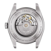 Tissot Gentleman Powermatic 80 Silicium Black Dial Black Leather Strap Watch For Men - T127.407.16.051.00