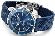 Breitling Superocean Heritage B20 Automatic 42 Blue Dial Blue Mesh Bracelet Watch for Men - AB2010161C1S1