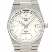 Tissot PRX Powermatic 80 White Dial Silver Steel Strap Watch for Men - T137.207.11.111.00
