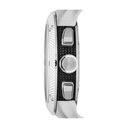 Burberry Utilitarian Chronograph Black Dial Silver Steel Strap Watch For Men - BU9800