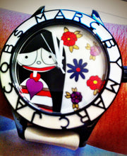 Marc Jacobs Miss Marc Flower White Dial White Silicone Strap Watch for Women - MBM5513