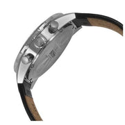 Hugo Boss Aero Chronograph Black Dial Black Leather Strap Watch for Men - 1513770