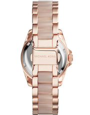 Michael Kors Blair Rose Gold Dial Two Tone Steel Strap Watch for Women - MK6175