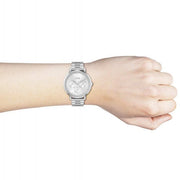 Hugo Boss Prima Chronograph Silver Dial Silver Steel Strap Watch for Women - 1502570