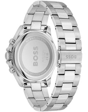 Hugo Boss Troper Chronograph Black Dial Silver Steel Strap Watch For Men - 1514057