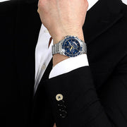 Maserati Traguardo Chronograph Modena Edition Blue Dial Silver Steel Strap Watch For Men - R8871612039