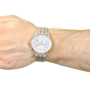 Hugo Boss Jet Chronograph Silver Dial Two Tone Steel Strap Watch for Men - 1513385