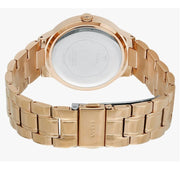 Guess Madison Diamonds White Dial Rose Gold Steel Strap Watch for Women - W0637L3