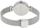 Calvin Klein Authentic Silver Dial Silver Mesh Bracelet Watch for Women - K8G23126