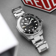 Tag Heuer Aquaracer Professional 300 Automatic Black Dial Silver Steel Strap Watch for Men - WBP201A.BA0632
