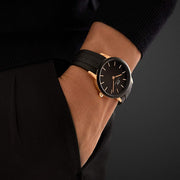 Daniel Wellington Iconic Motion Black Dial Rubber Strap Watch For Women - DW00100426