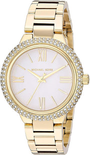 Michael Kors Taryn Quartz Gold Dial Gold Steel Strap Watch For Women - MK4459