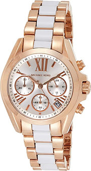 Michael Kors Bradshaw Silver Dial Two Tone Steel Strap Watch for Women - MK5907