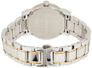 Burberry The City White Dial Two Tone Steel Strap Watch for Women - BU9115
