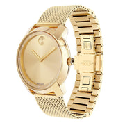 Movado Bold Gold Dial Gold Mesh Bracelet Watch for Women - 3600242