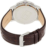 Tommy Hilfiger Aiden Quartz Black Dial Brown Leather Strap Watch for Men - 1791309