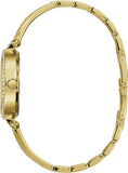 Guess Muse Crystals White Dial Rose Gold Steel Strap Watch For Women - W1008L2