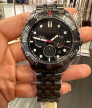 Michael Kors Cunningham Chronograph Black Dial Black Steel Strap Watch For Men - MK8965