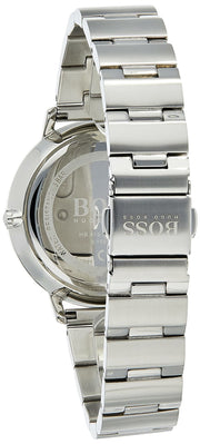 Hugo Boss Prima Chronograph Silver Dial Silver Steel Strap Watch for Women - 1502570